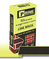 Цветная кладочная смесь Prime "Line Brick", Темно-серая 25 кг